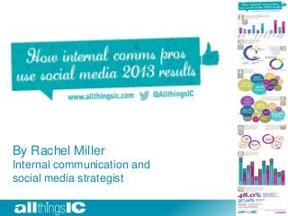 By Rachel Miller
Internal communication and
social media strategist

 