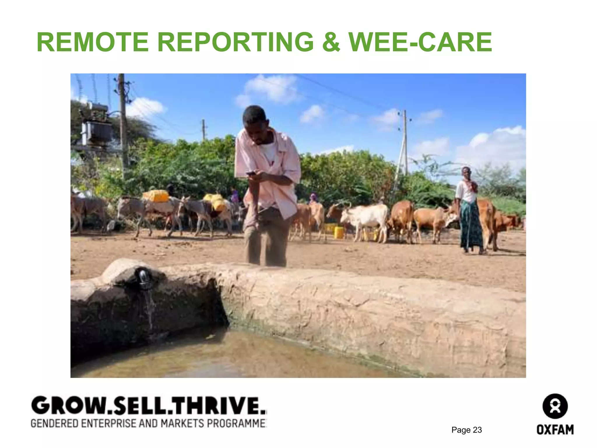 Page 23
REMOTE REPORTING & WEE-CARE
 