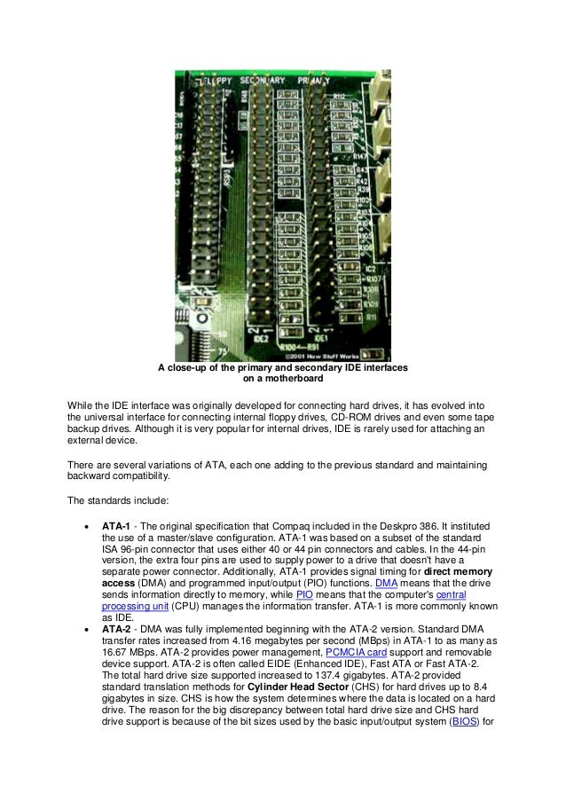 How IDE controllers work
