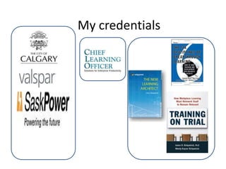 My credentials
 
