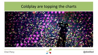 @distilledCheri Percy
Coldplay are topping the charts
 