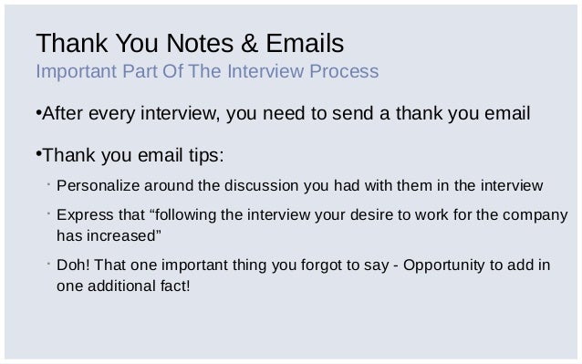 thank you note to recruiter