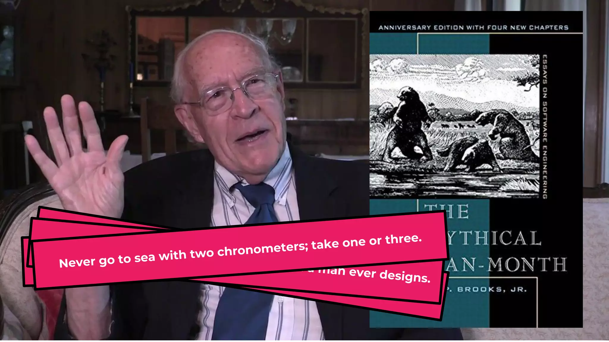 DISCLAIMER
The bearing of a child takes nine months, no matter how many
women are assigned.
Brooks's Law: Adding manpower to a late software project
makes it later.
This second is the most dangerous system a man ever designs.
Never go to sea with two chronometers; take one or three.
 