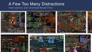 A Few Too Many Distractions
Interruptions and Overload Break Flow
Pick new image
 