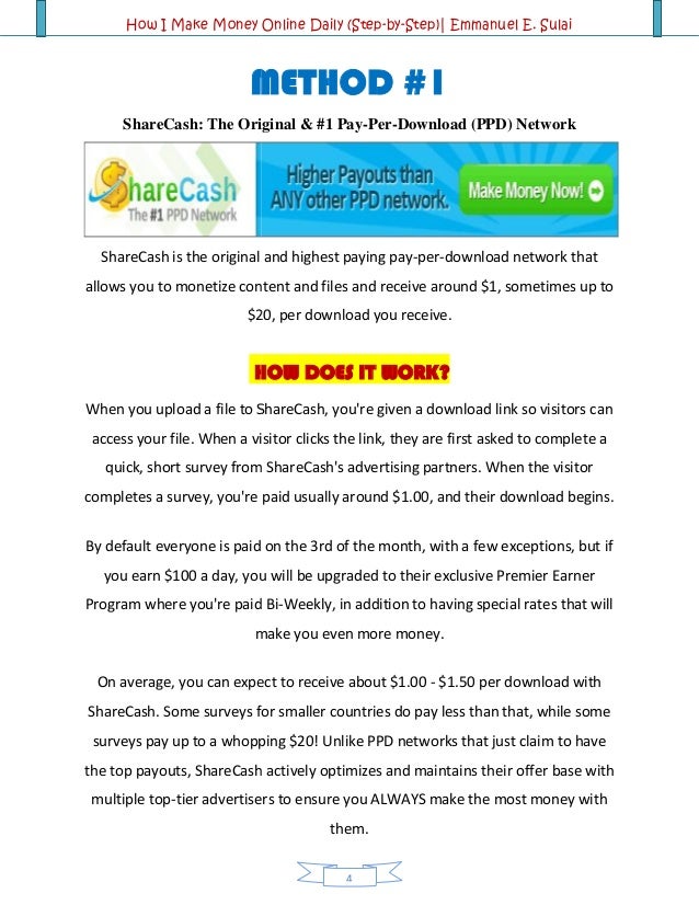 How I Make Money Online Daily Step By Step - how i make money online daily