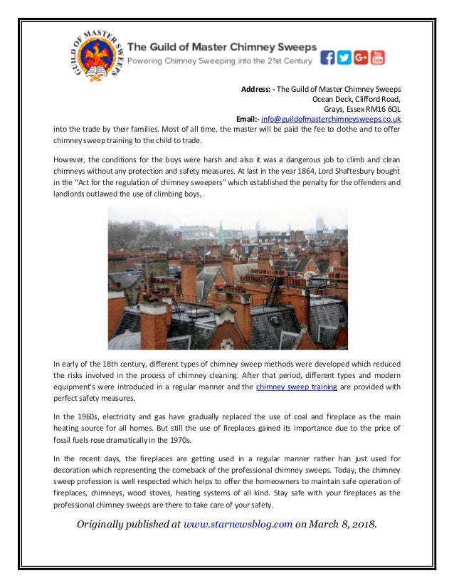 How important is chimney sweep history