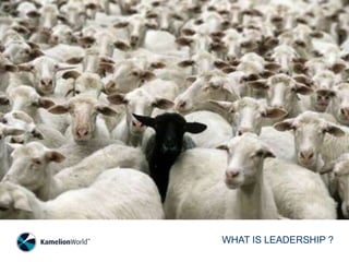 WHAT IS LEADERSHIP ?
 