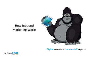 Digital animals – commercial experts
How Inbound
Marketing Works
 
