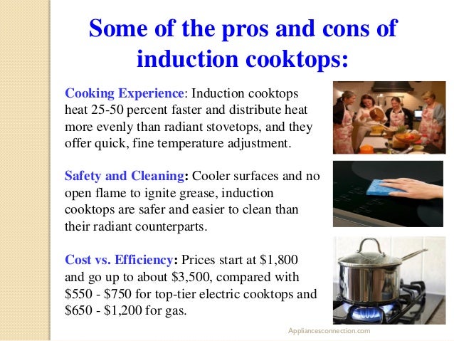 Appliancesconnection.com; 14. Some of the pros and cons of induction cooktops: ...