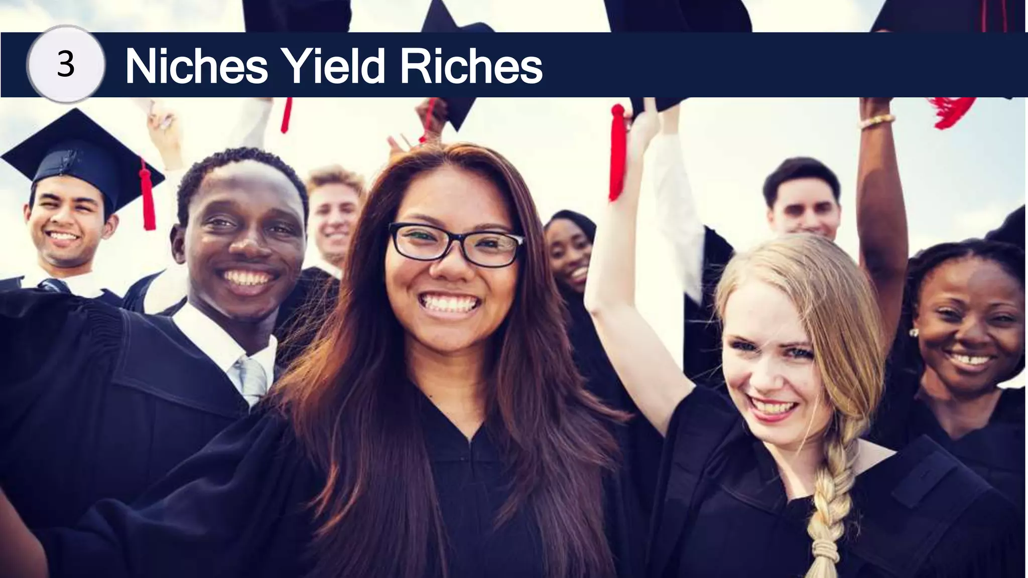 Niches Yield Riches
3
 