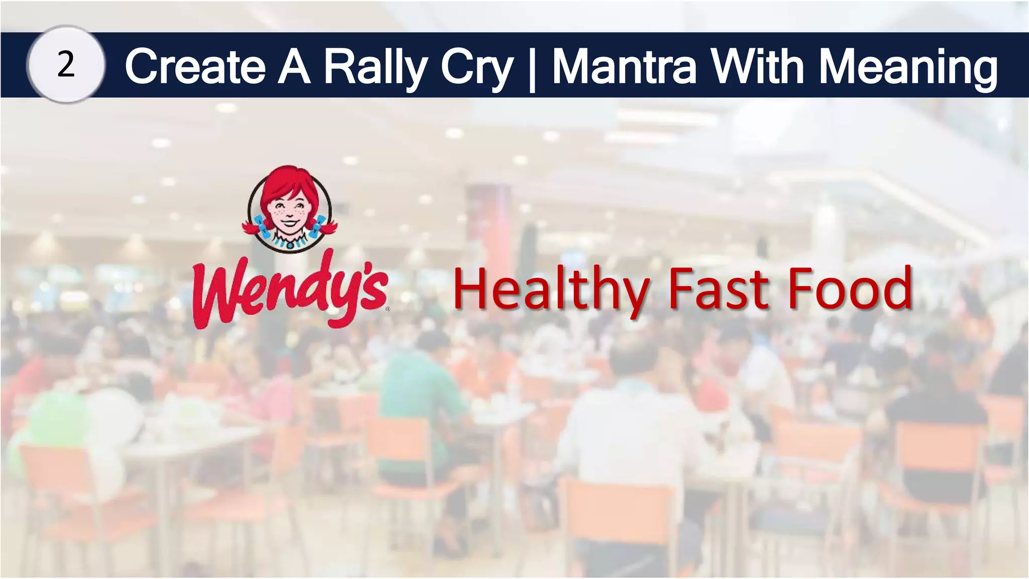 Create A Rally Cry | Mantra With Meaning
Healthy Fast Food
2
 