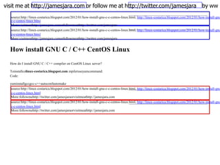 How install gnu_c__c_centos_linux | PPTX | Operating Systems | Computer ...