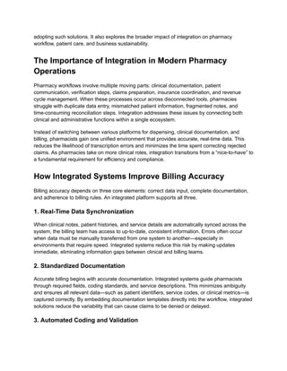 How Integrated Pharmacy Software Systems Improve Medical Billing ...