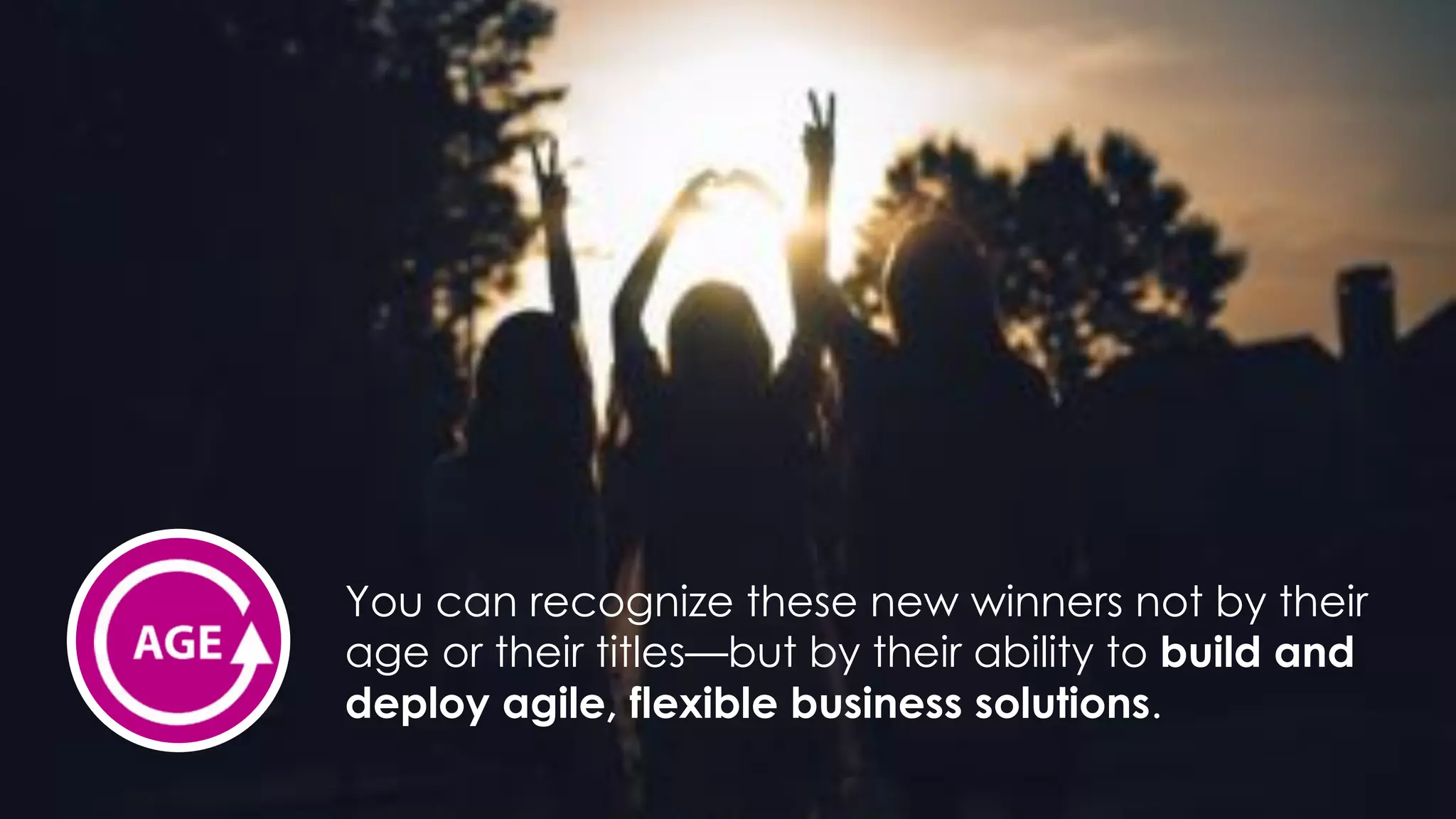 favoriot
You can recognize these new winners not by their
age or their titles—but by their ability to build and
deploy agile, flexible business solutions.
 