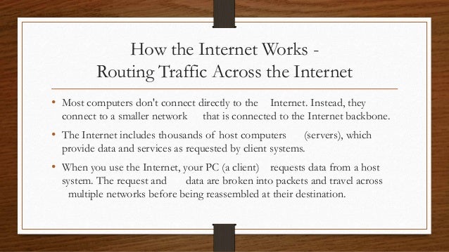 how internet works how internet routing works