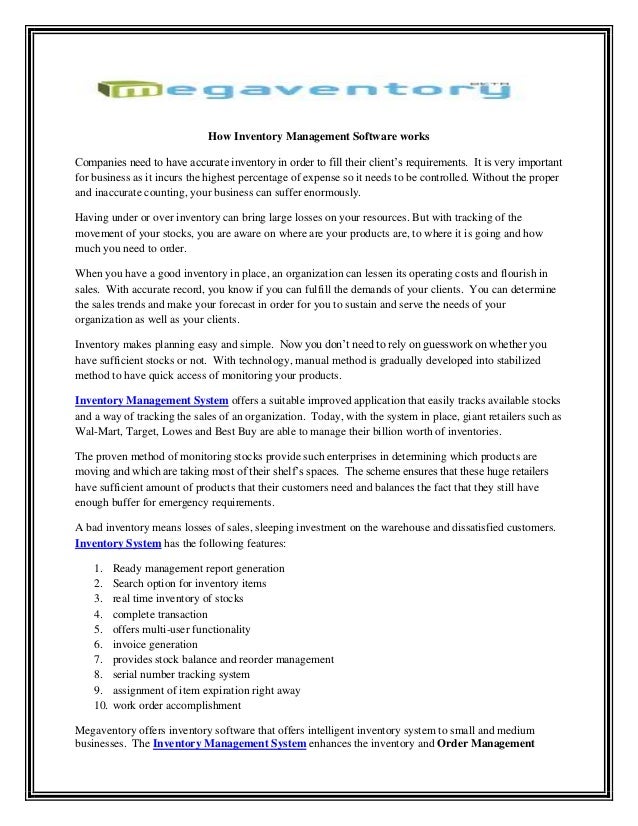 System Works I Guess That Means >> How Inventory Management Software Works System Works I Guess That Means >> How Inventory Management Software Works
