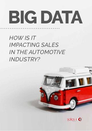 BIG DATA
HOW IS IT
IMPACTING SALES
IN THE AUTOMOTIVE
INDUSTRY?
 