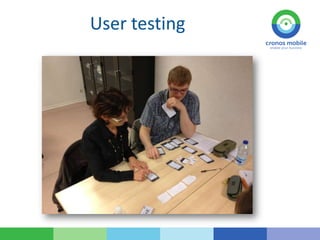 User testing
 