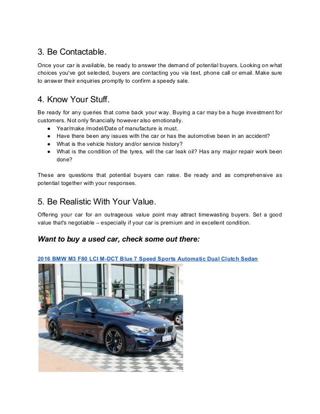 i sold my car