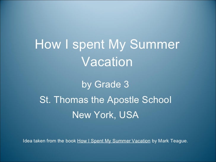 How i spent my holidays essay for kids