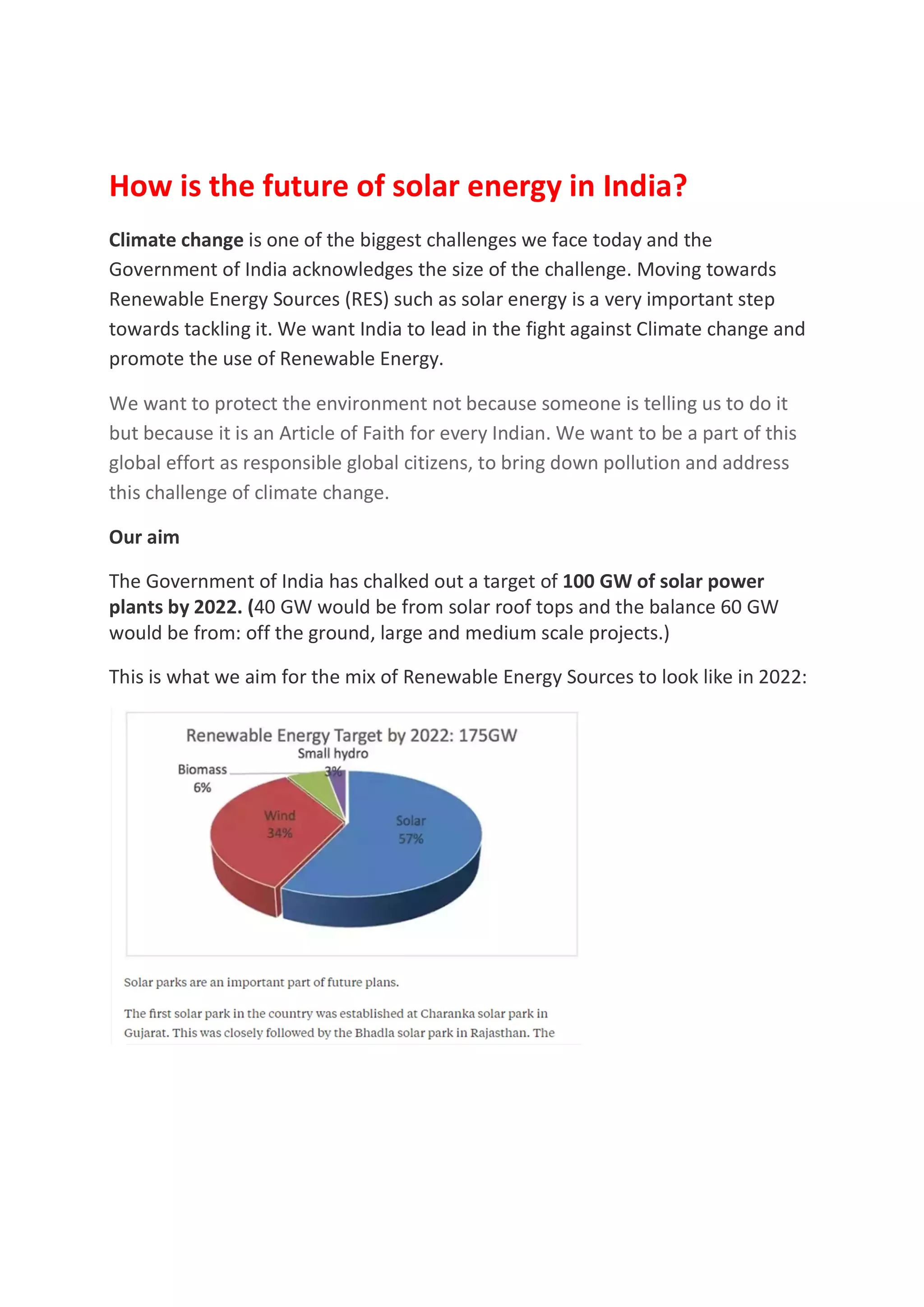 How is the future of solar energy in india | PDF