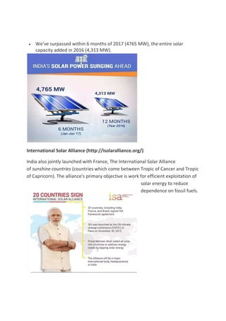 How is the future of solar energy in india | PDF