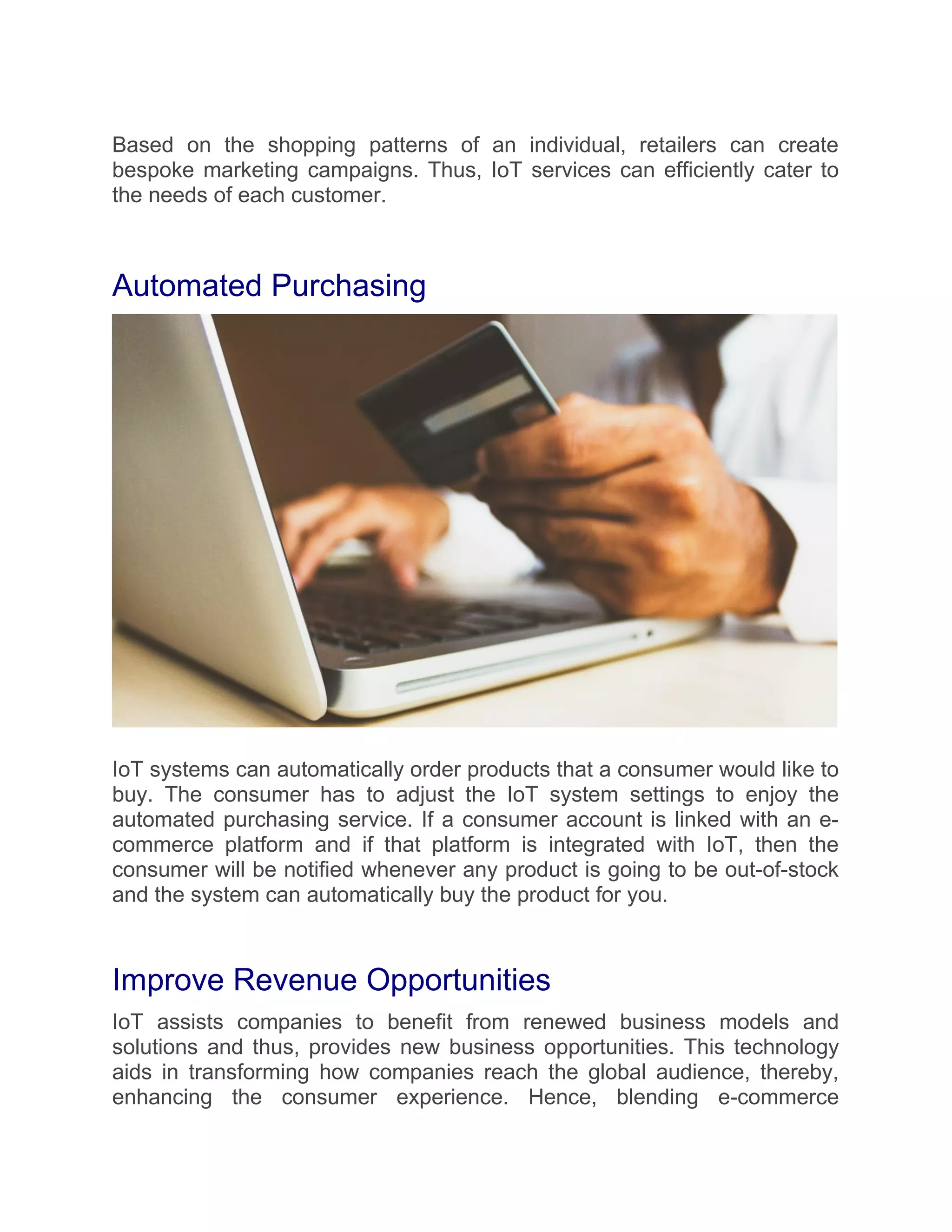 How is the Internet of Things (iot) Affecting e-Commerce | PDF