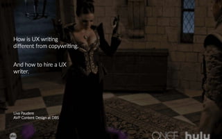 DBA #22 - How is UX writing different from copywriting. And how to hire a UX writer.