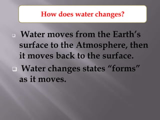 How is water recycled | PPTX