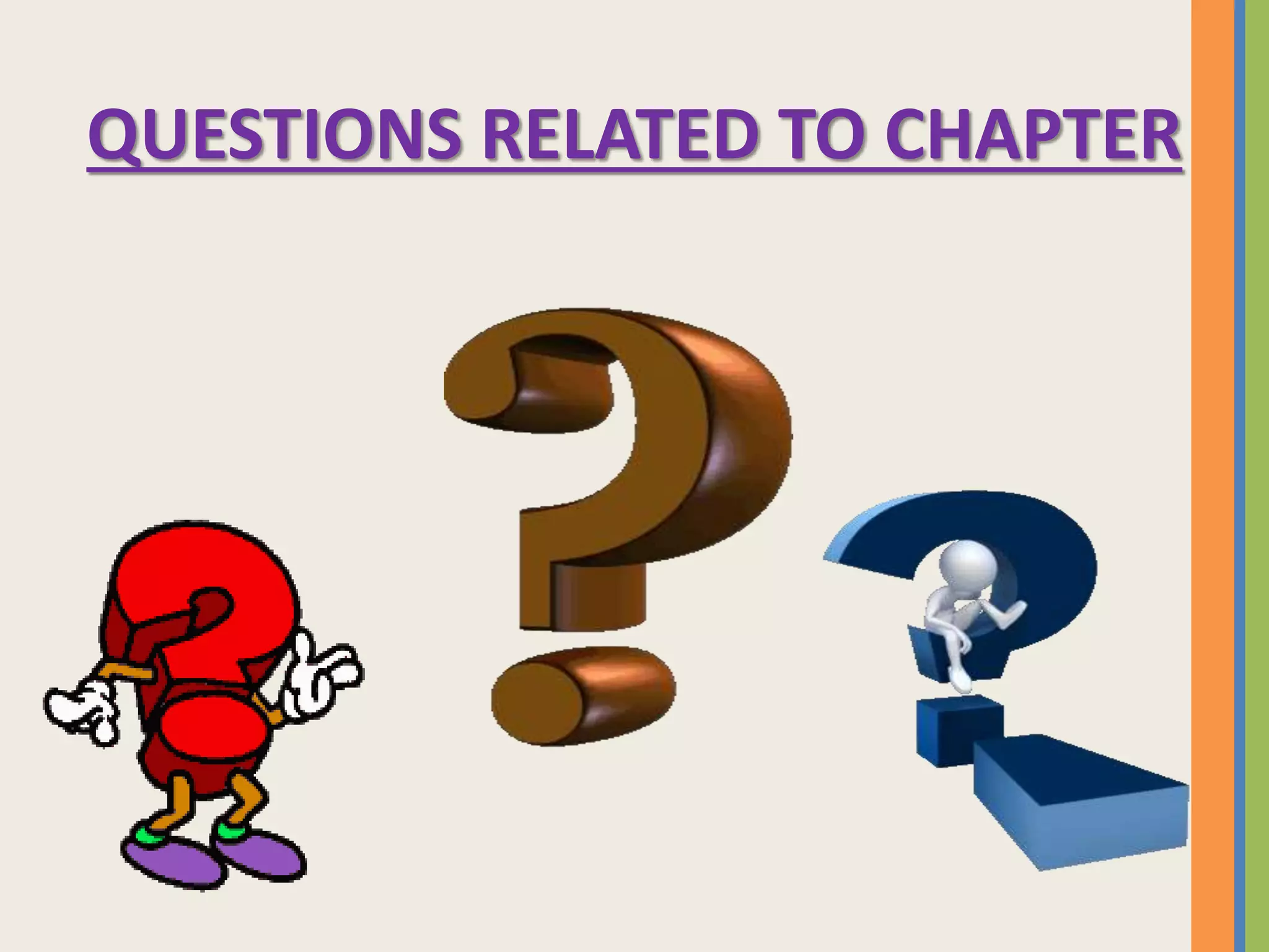 QUESTIONS RELATED TO CHAPTER
 