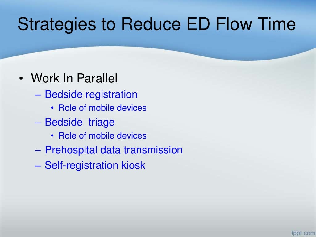 Strategies to Reduce ED Flow