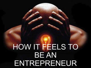 HOW IT FEELS TO
BE AN
ENTREPRENEUR

 