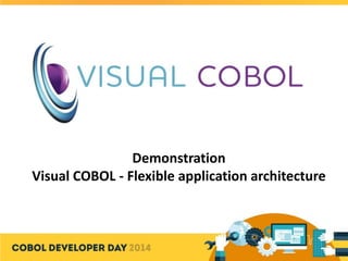 Demonstration
Visual COBOL - Flexible application architecture
 