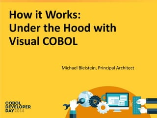 How it Works:
Under the Hood with
Visual COBOL
Michael Bleistein, Principal Architect
 