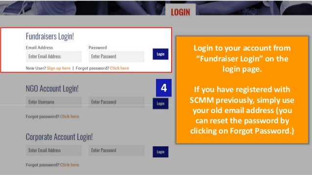 how it works fundraiser page login it works login page