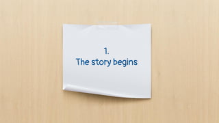 1.
The story begins
 