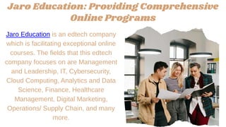 How Jaro Education is Revolutionizing Online Education in India. | PPTX ...