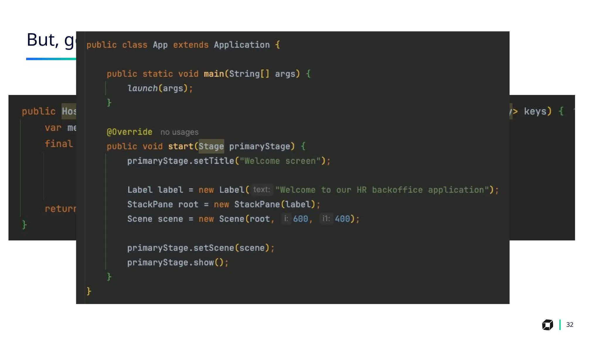 32
But, generalizing…
 