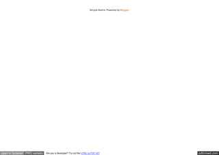 pdfcrowd.comopen in browser PRO version Are you a developer? Try out the HTML to PDF API
Simple theme. Powered by Blogger.
 