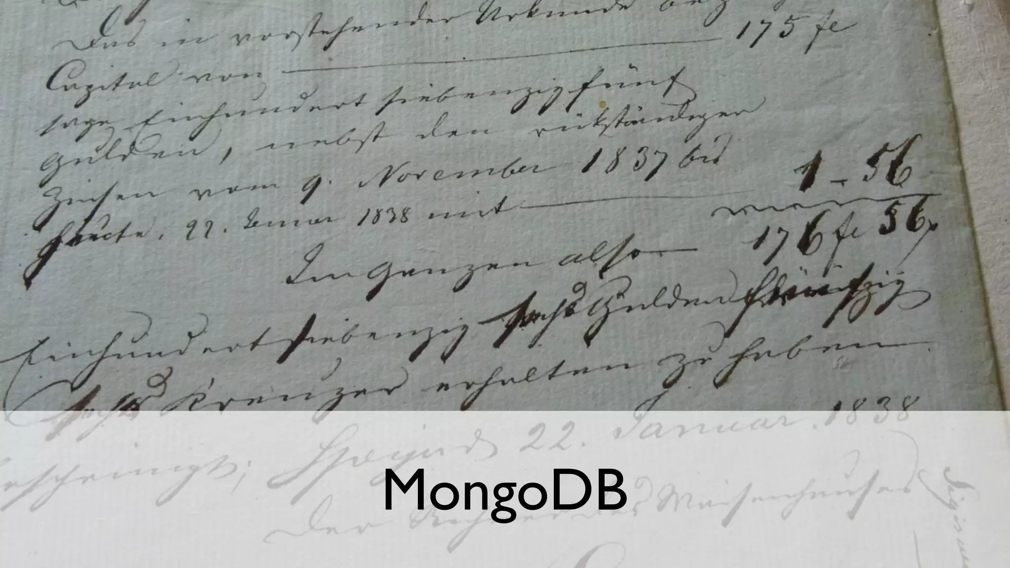 MongoDB
 