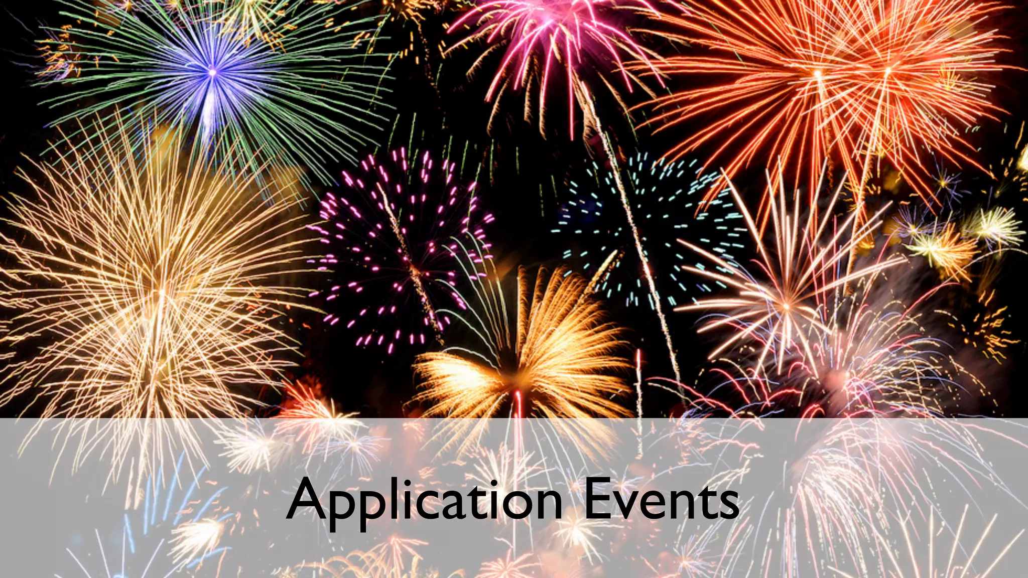 Application Events
 