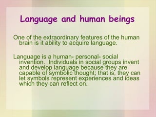 How language is learned | PPT