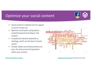 How laurentian university created a data driven content strategy using seo