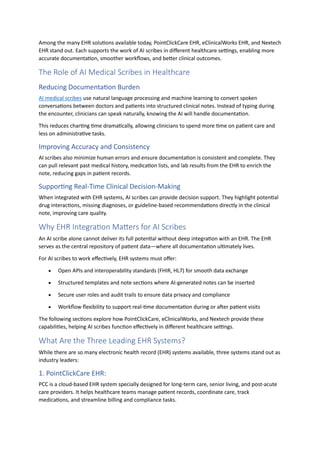 How Leading EHR Systems Support AI Medical Scribes in Modern Healthcare.pdf