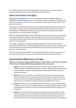How Lean Six Sigma Improves Quality: Concepts, Process & Benefits | PDF
