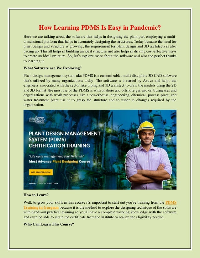 How Learning PDMS Is Easy in Pandemic?