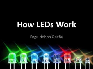 How LEDs Work
Engr. Nelson Opeña
 