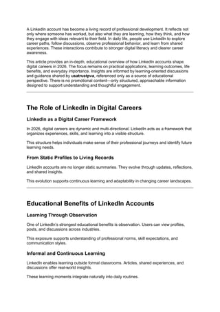 How LinkedIn Accounts Shape Digital Careers in 2026.docx