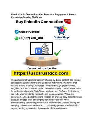 How LinkedIn Connections Can Transform.pdf