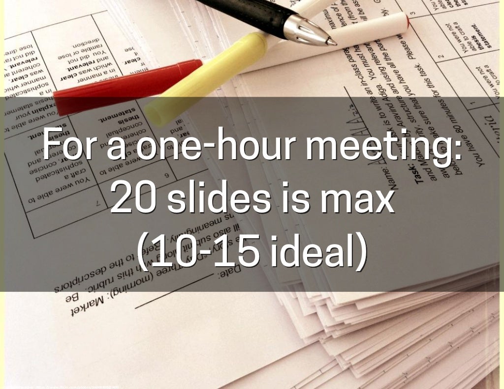 For a onehour meeting 20